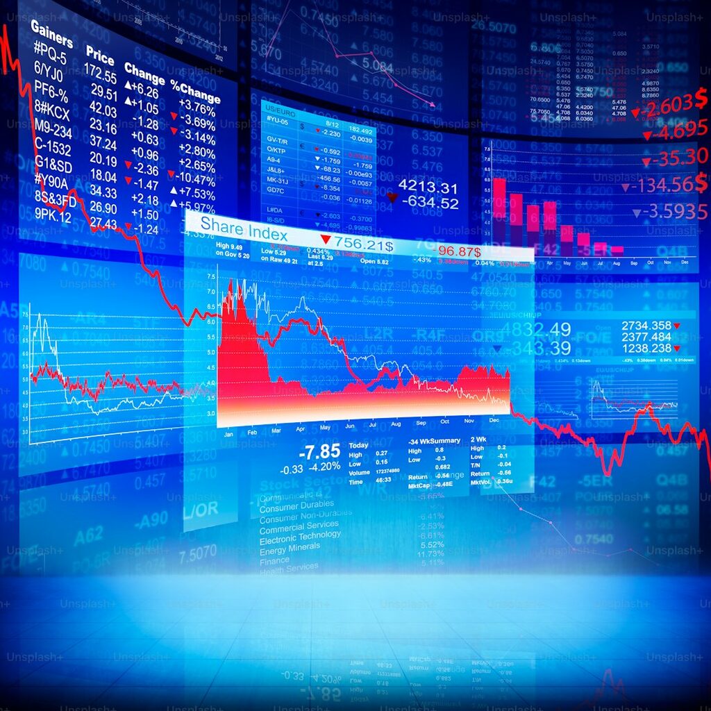 Stock market chart diagram representing Algeria first startup IPO