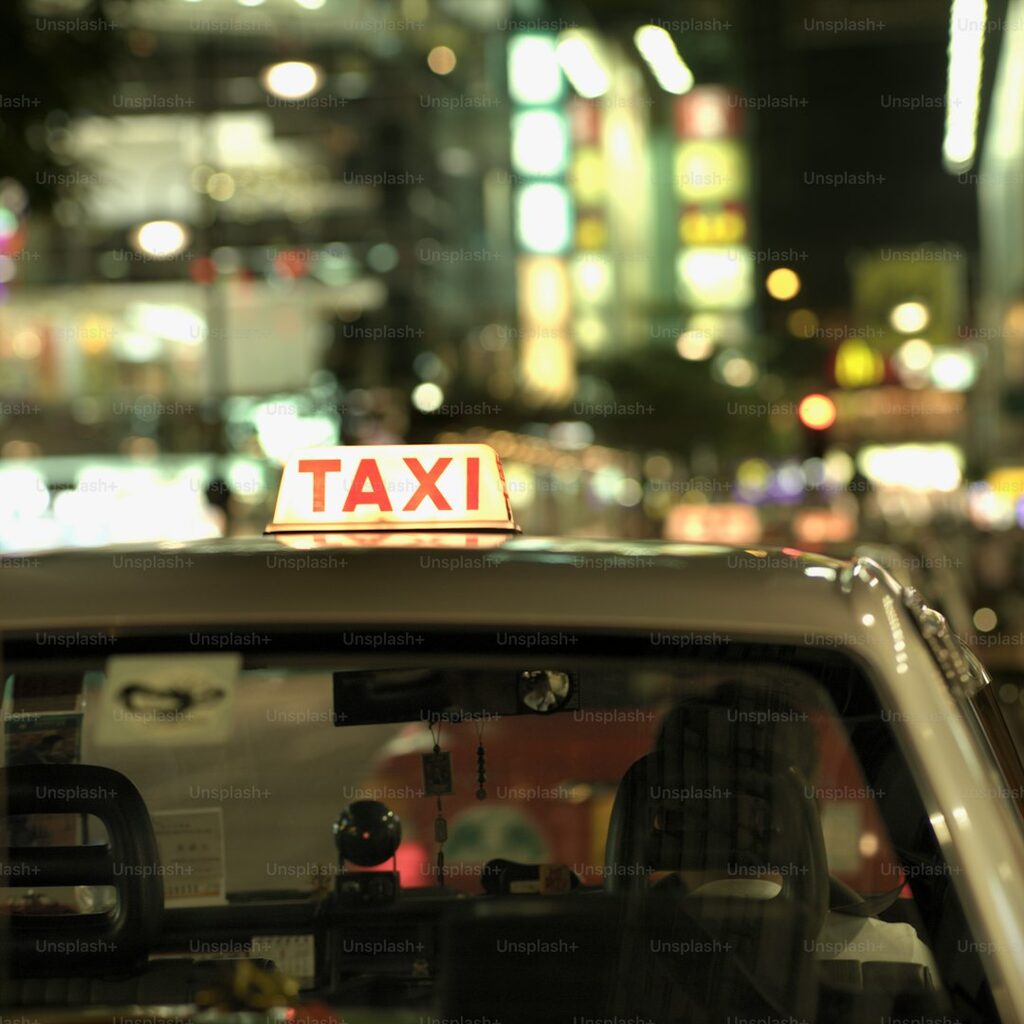 Taxi cab representing Yassir ride-hailing super app in Algeria