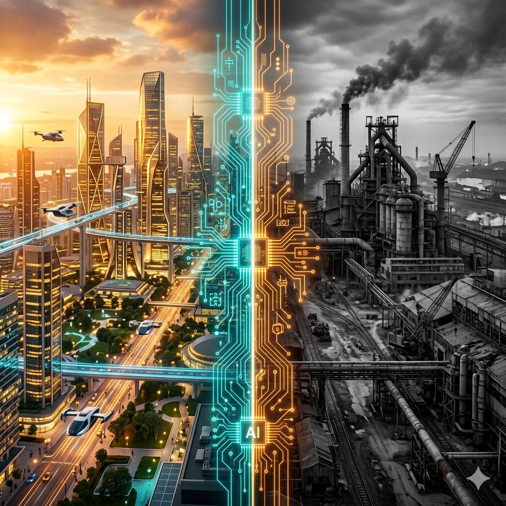 The Bifurcated Economy: How AI Splits Winners from Losers by Market Contestability