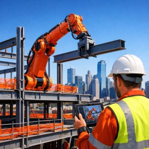 الذكاء الاصطناعي في البناء: الأتمتة المادية تصل نقطة التحول في 2026