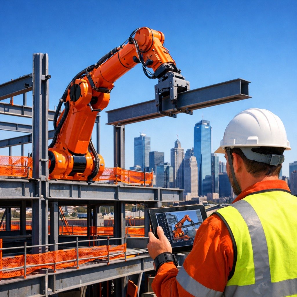 الذكاء الاصطناعي في البناء: الأتمتة المادية تصل نقطة التحول في 2026