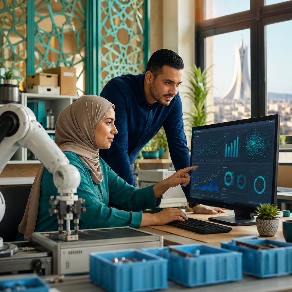 المؤسسات الصغيرة والمتوسطة الجزائرية والذكاء الاصطناعي: سد فجوة الأتمتة قبل 2030